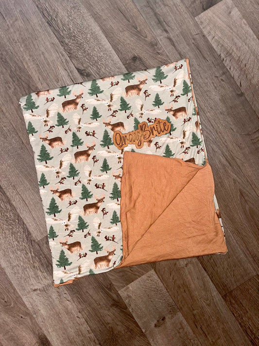 Deer bamboo blanket 36X31